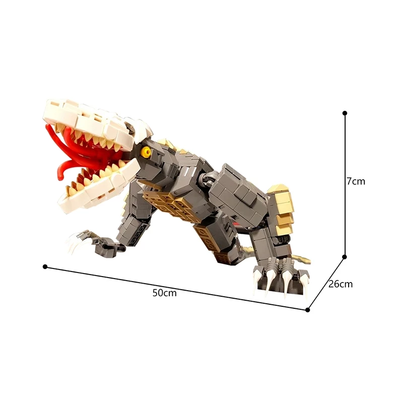 Buildmoc เลโก้ Godzilla skull crawler รุ่น MOC-125063 ชุดตัวต่อ thumbnail 6