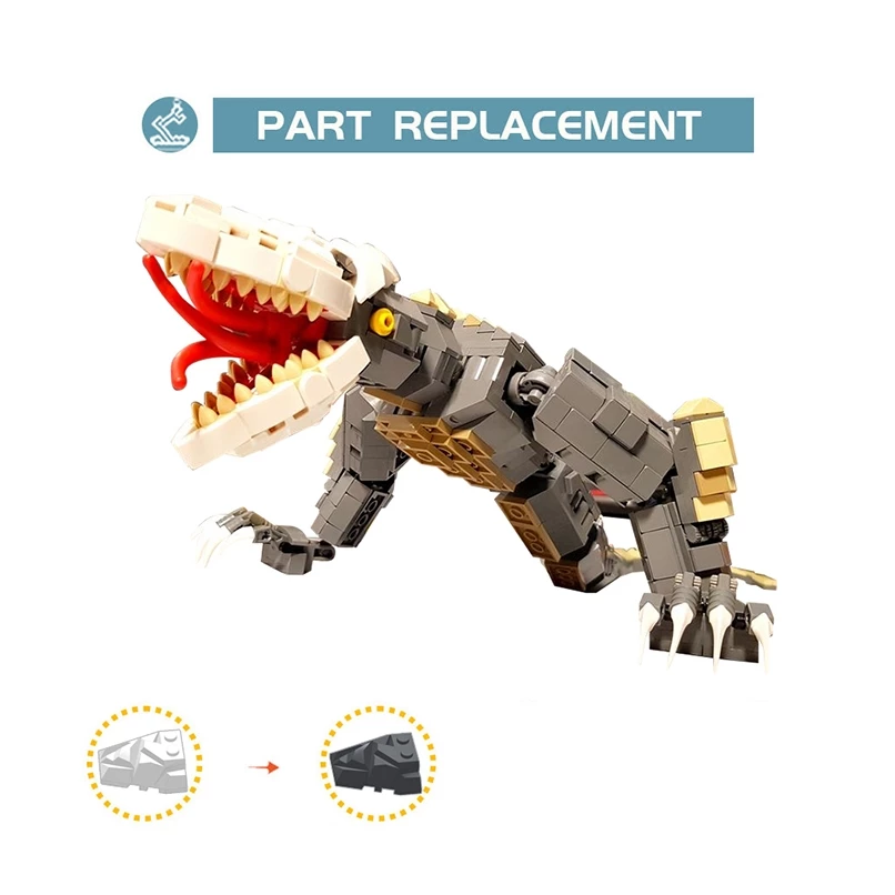 Buildmoc เลโก้ Godzilla skull crawler รุ่น MOC-125063 ชุดตัวต่อ thumbnail 7