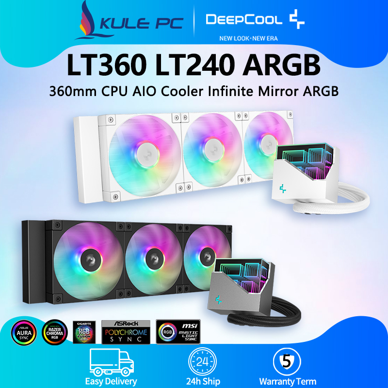 Deepcool LT360 LT240 LT720 LT520 ARGB CPU AIO Liquid Cooler 360 มม.ประสิทธิภาพสูงหม้อน้ํา LGA1700 AM