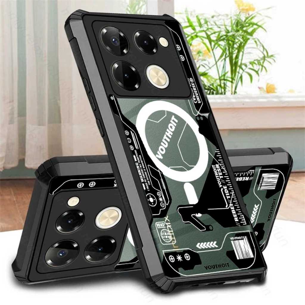 [คลังสินค้าพร้อม] เคสโทรศัพท์กันกระแทกสําหรับ infinix Note 40 Pro Plus 30 12 VIP 10 11 Pro 8 7 30i 8i 11s กรณี Metaverse ฝาครอบฝาครอบป้องกันถุงลมนิรภัยกันชนกรณี