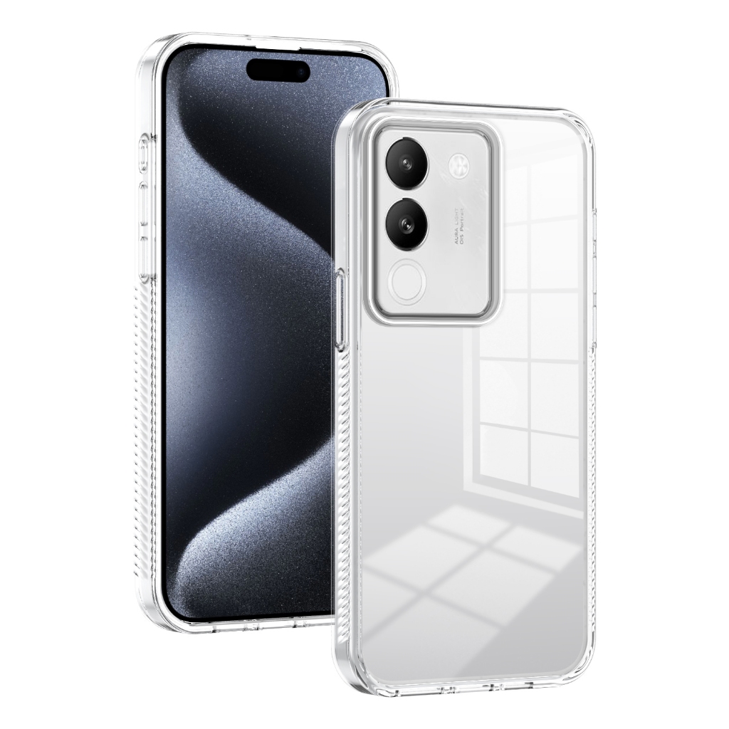 สําหรับ Vivo Y200 5G /Vivo V29e 5G ,โปร่งใสสูง,ลายนิ้วมือไม่ติด,คุณภาพสูง,เคสป้องกันโทรศัพท์