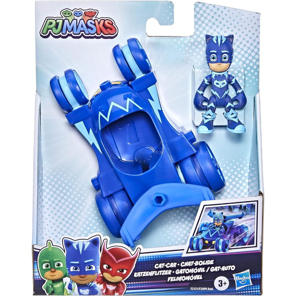 PJ Masks Cat-Car Preschool Toy, Catboy Car with Catboy Action Figure F2131 Pj Masks Cat-Car ของเล่นก