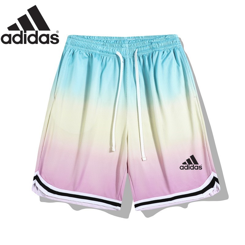 2025 ฤดูร้อน ผู้ชาย ลําลอง กีฬา สีไล่ระดับสี กางเกงขาสั้นสีสันสดใส กางเกงสี่ส่วนลําลองผู้ชายทรงหลวม #OL-8996-AD
