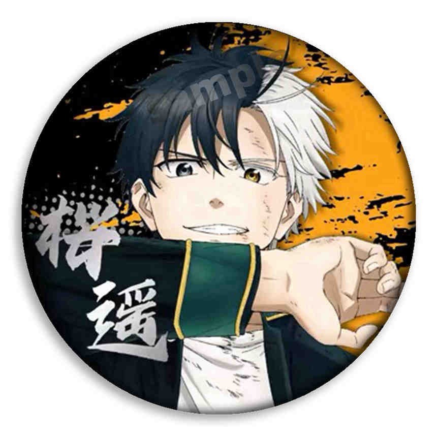 อะนิเมะ WIND BREAKER Sakura Haruka Suo Hayato Manga Badge รูปที่ 2