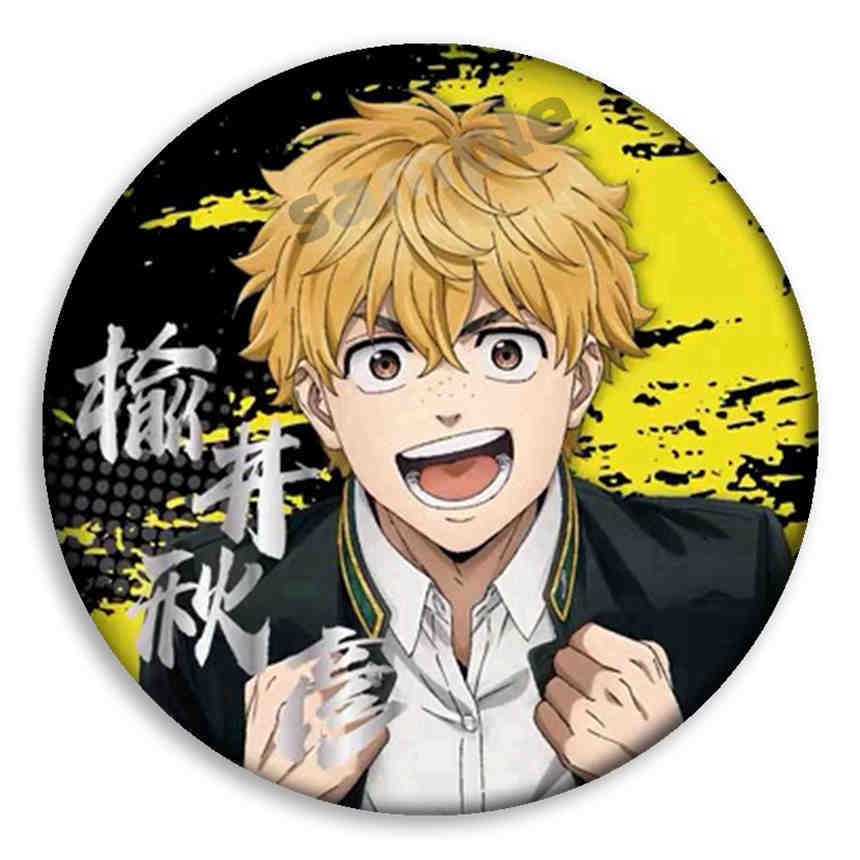 อะนิเมะ WIND BREAKER Sakura Haruka Suo Hayato Manga Badge รูปที่ 3