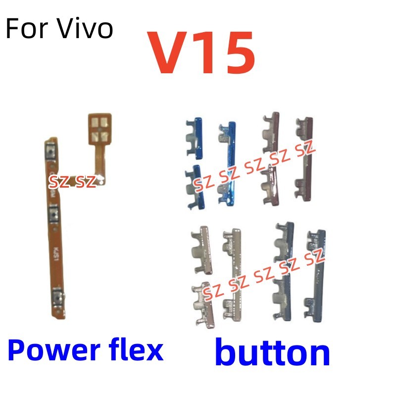 แพรสวิตช์ ปุ่มสวิทนอก ปุ่มเปิดปิด ปุ่มนอก สําหรับ vivo V15
