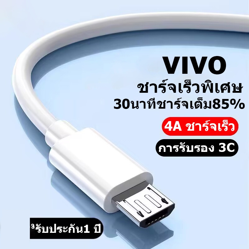 สายชาร์จ VIV0 ของแท้ 100% 4A Fast Charge Data Cable สายหนา ทนทาน 1เมตร/1.5เมตร/2เมตร รองรับ