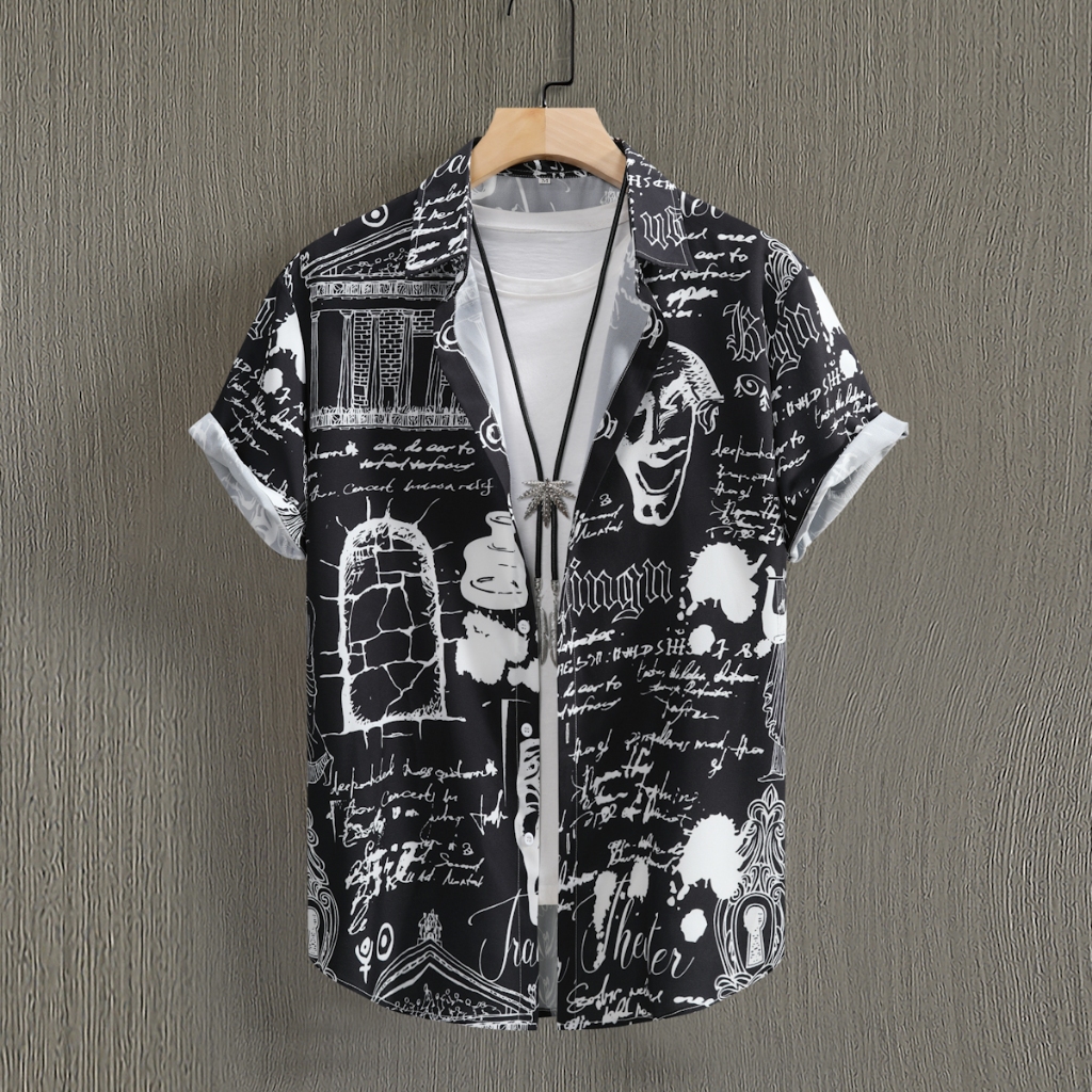 ฤดูร้อนผู้ชาย Shir แขนสั้นเสื้อผ้าเสื้อลําลองสําหรับชายเสื้อใหม่