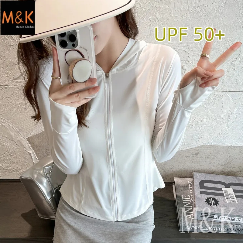 M & K Sun Protection Clothing Women เสื้อแจ็คเก็ตป้องกันรังสีอัลตราไวโอเลต