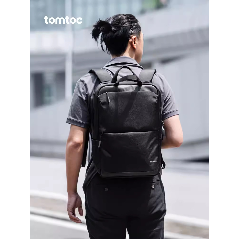 tomtoc Men Laptop Backpack T71  M No.24L Multifunctional Large Capacity Commuting Fashion Business B