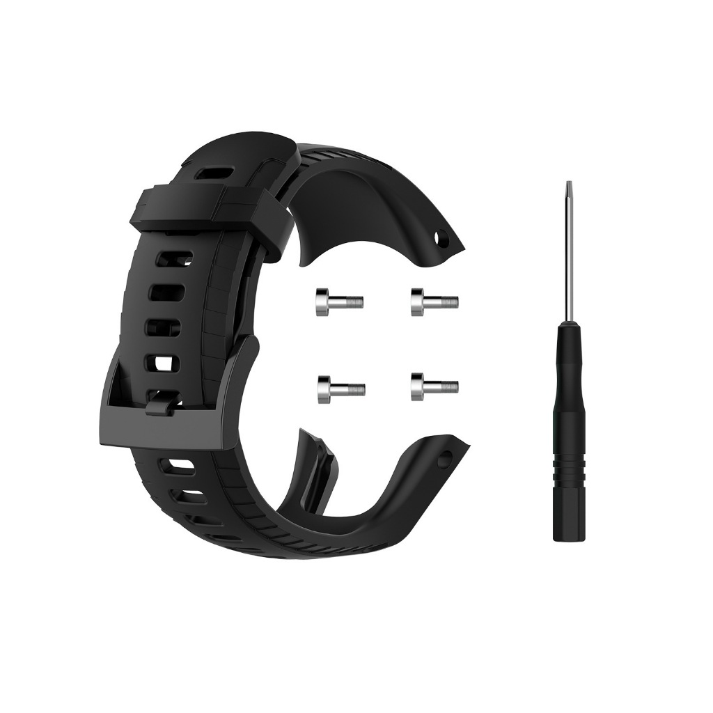 เข้ากันได้กับ SUUNTO 5 สายทดแทน, สายรัดข้อมือซิลิโคนทดแทนสําหรับ SUUNTO 5, นุ่มและทนทาน