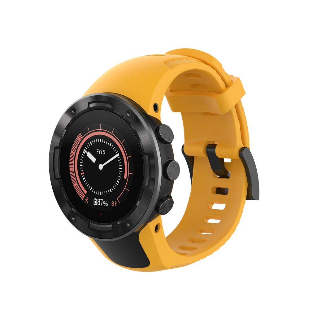 เข้ากันได้กับ SUUNTO 5 สายทดแทน, สายรัดข้อมือซิลิโคนทดแทนสําหรับ SUUNTO 5, นุ่มและทนทาน
