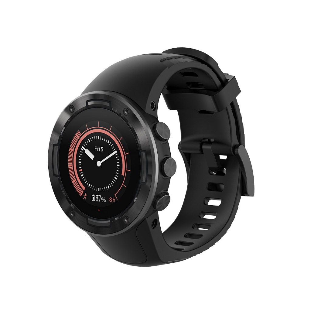 เข้ากันได้กับ SUUNTO 5 สายทดแทน, สายรัดข้อมือซิลิโคนทดแทนสําหรับ SUUNTO 5, นุ่มและทนทาน