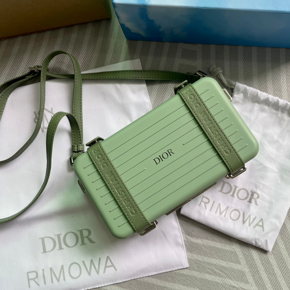 Box  Dior New Womens Crossbody Bag, DIO ᗩᖇ คุณภาพสูง RIMOWA Co brand Exclusive กระเป๋าเดินทางขนาดเล็