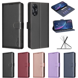 สําหรับoppo Reno7 Z A98 F23 A78 5G A58 A38 A18 Realme C55 C53 C51 พร้อมRFIDการปิดกั้นกระเป๋าสตางค์หนังพลิกกรณีผู้ถือบัตรฝาครอบ