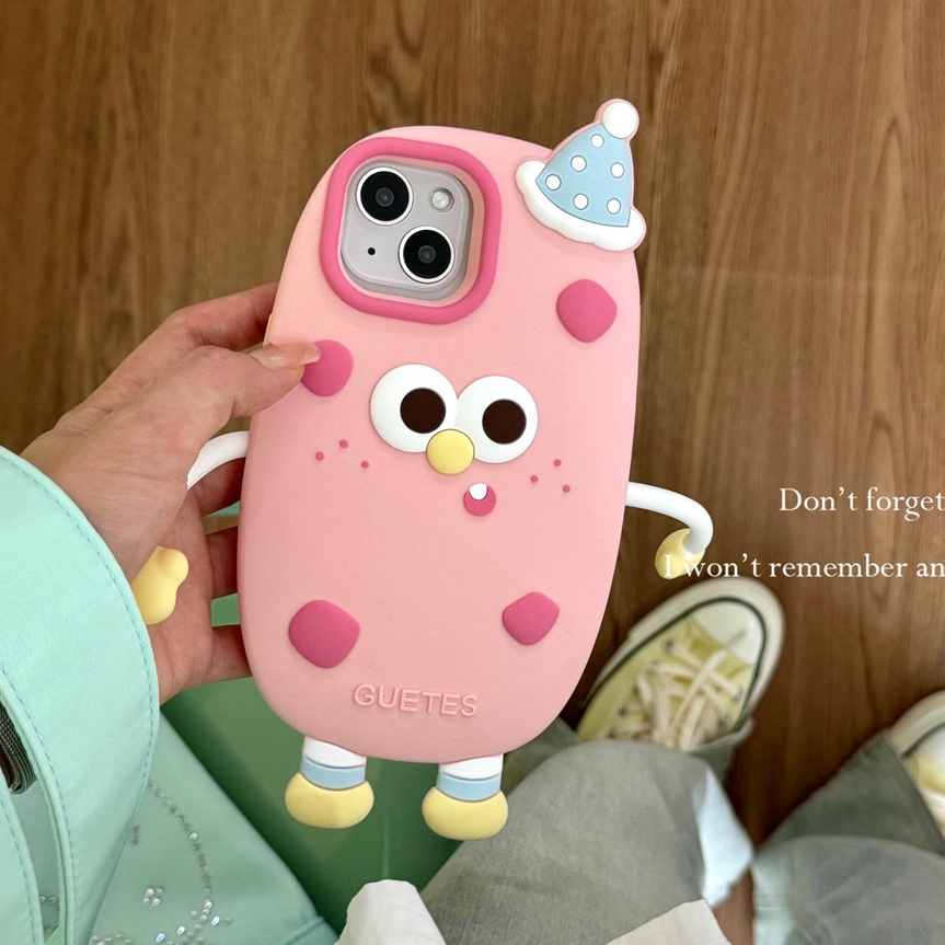 สําหรับกรณี iphone 15 Pro Max 14 Pro Max 13 Pro Max 12 Pro Max 3D สามมิติการ์ตูนซิลิโคนกรณีนุ่ม