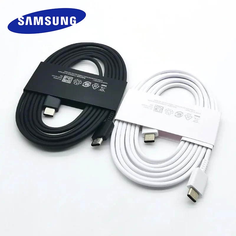 Samsung original 3A USB C To Type C สาย 1.8M Fast Charge Line สําหรับ Galaxy Z Flip พับ 6 5 4 1 S24 S23 S22 S20 Note20 Ultra A55 A73