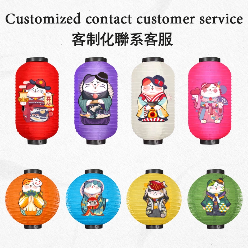 โคมไฟตก แต่งเทศกาล ที่กำหนดเองกันแดดป้องกันแสงแดดตะเกียงหลายสีลวดลาย