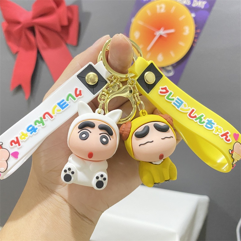 ใหม่การ์ตูนญี่ปุ่นตลก Crayon Shin-Chan เครื่องประดับตุ๊กตาของขวัญตุ๊กตาน่ารักพวงกุญแจการ์ตูนน่ารักกระเป๋าจี้