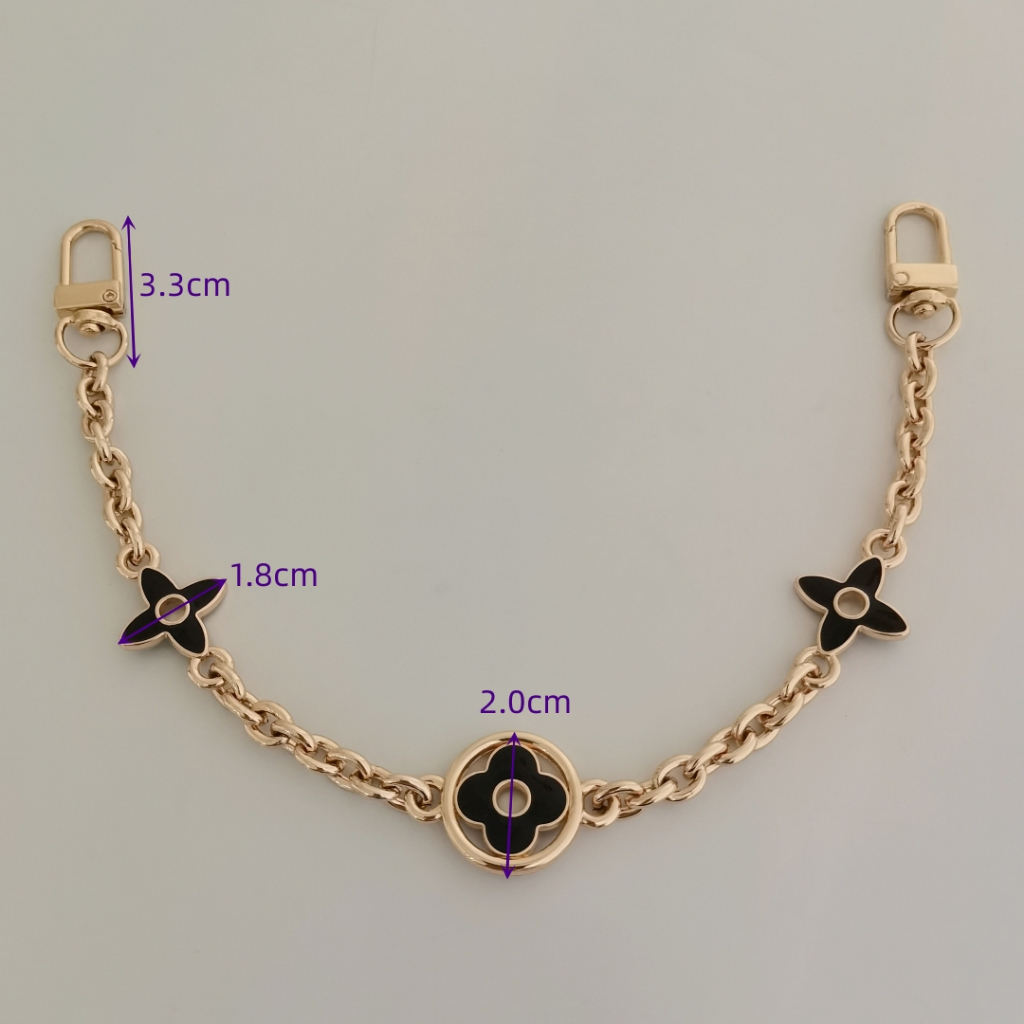 เครื่องประดับกระเป๋าสาวโซ่ตกแต่งอุปกรณ์โซ่ ทําเอง ทําด้วยมือโซ่ดัดแปลงแขวนโซ่ดัดแปลงข้ามร่างกายกระเป๋าโซ่ตกแต่งกระเป๋าเสน่ห์อุปกรณ์โซ่สี่ใบโคลเวอร์แบบ - รูปที่ 6