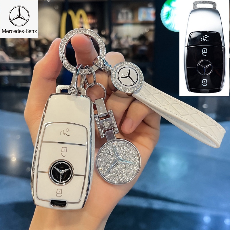 เหมาะสําหรับ Mercedes-benz ฝาครอบกุญแจ benz ACEG Class GLC GLE GLA พวงกุญแจ