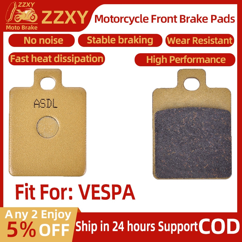 1 คู่รถจักรยานยนต์เบรคด้านหน้าสําหรับ VESPA S50 (2T) 2007-2013 S50 Sport 2011-2013 LX 50 (2T) 2005-2