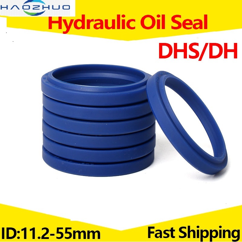 2/5pcs Polyurethane PU กระบอกไฮดรอลิกซีลน้ํามันแหวนซีลฝุ่น O-แหวน DHS/DH ประเภทเพลากันฝุ่นแหวนปิดผนึกปะเก็น ID 11.2/12/12.5/14/16/18/20/22/2.2/23.5/25/28