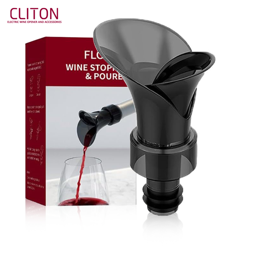 ขวดเหล ้ าไวน ์ แดงรูปกลีบ Cliton รวมการเลิกบุหรี ่ และการจัดเก ็ บ การเก ็ บรักษายาวนาน วัสดุปลอดภัยเกรดอาหาร