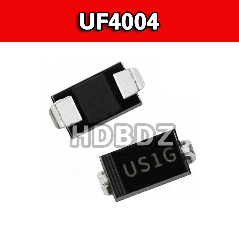 100pcs UF4004 SMD US1G SMA 400V 1A Quick Recovery Diode Rectifier Shoteki ไดโอด IC