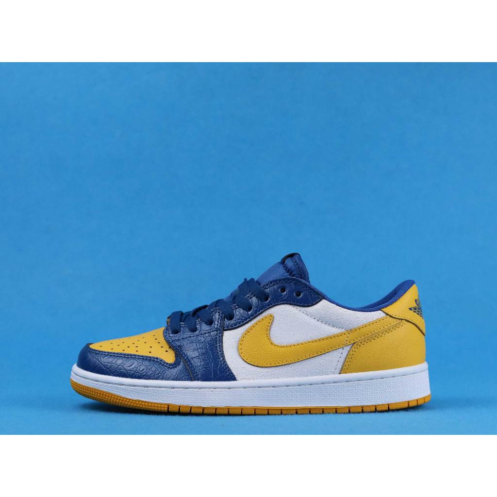 Nike AJ1 Corn Yellow CZ6909-200/Air Jordan 1 Retro Low Jordan 1 Generation Jordan 1 Low-Top รองเท้าบ