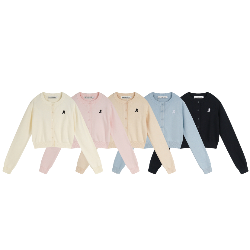 **สินค้าพร้อม** เสื้อสเวตเตอร์ถักแจ็คเก็ตถักแบรนด์เฉพาะเกาหลี