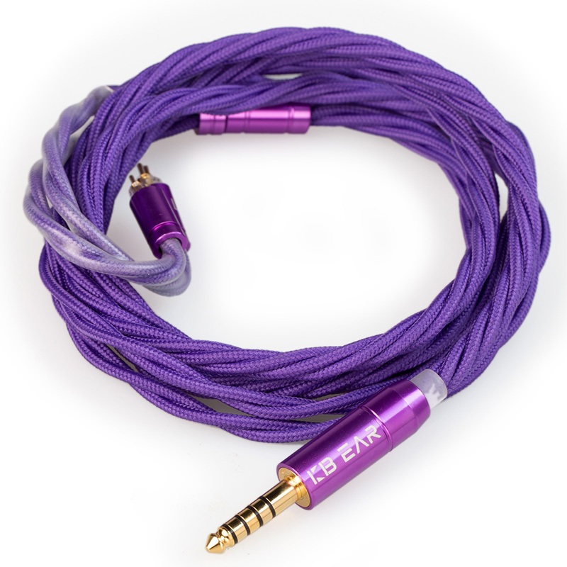 Kbear ST19 4 core 5N OCC หูฟังอัพเกรด Earhook สาย 3.5/4.4 มม.MMCX/QDC/0.78 มม.2Pin สําหรับ Castor