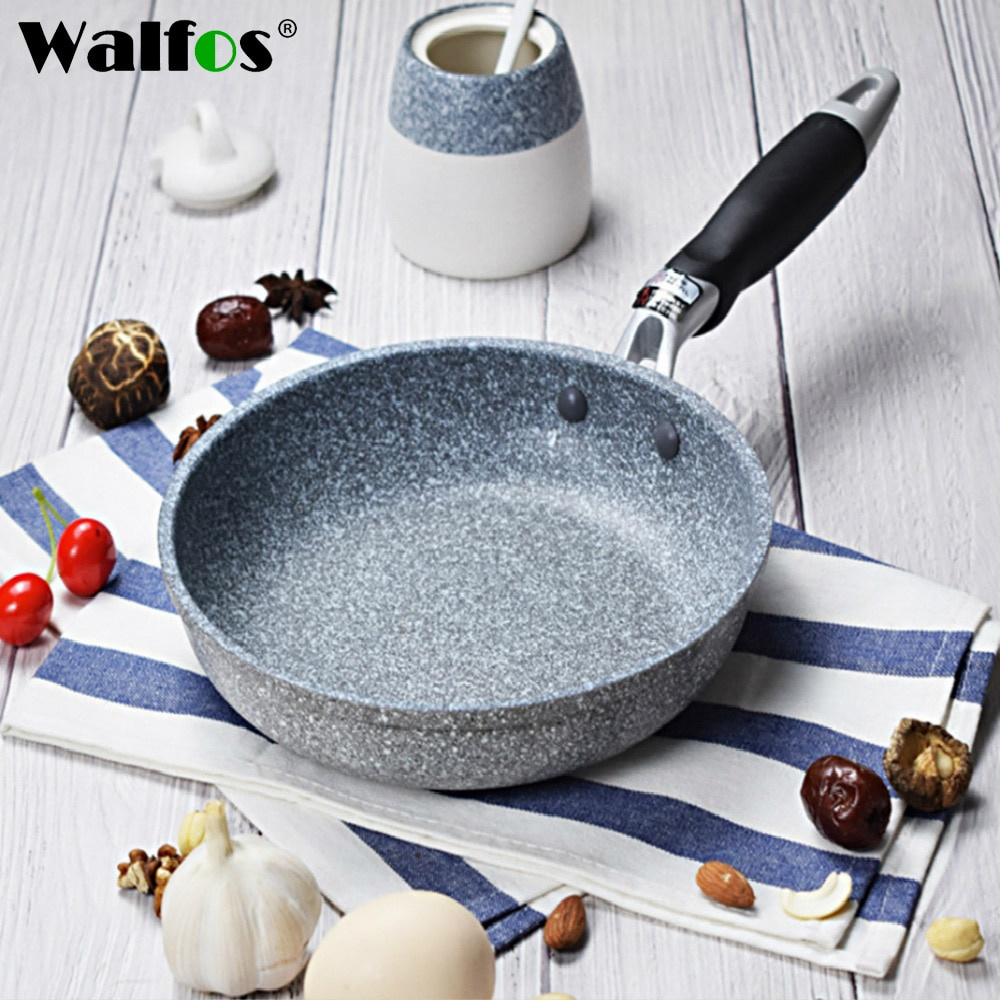 Walfos กระทะกระทะไม่ติด Skillet Cauldron เตาแม่เหล็กไฟฟ้าแพนเค้กไข่กระทะ