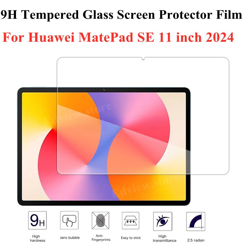กระจกนิรภัย 9H สําหรับ Huawei Matepad SE 11 นิ้ว 2024 ฟิล์มกันรอยหน้าจอสําหรับ Huawei Matepad SE 11 