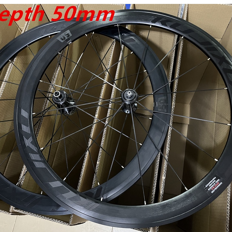 Rujixu ชุดล้อหน้า หลัง 700C สูง 30 40 50 มม. 700x23-28c-32c สําหรับจักรยานเสือหมอบ