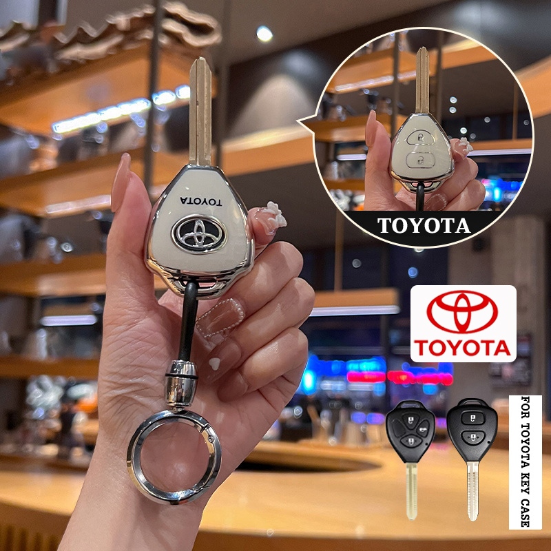 Tpu ฝาครอบกุญแจรถสําหรับ Toyota Vios/Yaris/Vitz/Commuter/ViosPH/Vigo/Innova/Fortuner key Case Keyless Smart Entry key