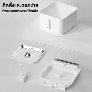 [รับประกัน 2ปี] น้ําพุแมวไร้สายอัตโนมัติ 6500mAh+กรอง 6ชิ้น 3ลิตร ระบบเซนเซอร์ น้ำพุแมวไร้สาย น้ำพุแมว