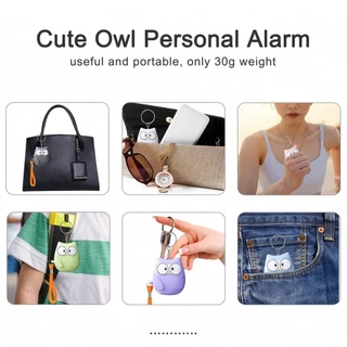 1pc Personal Safety Alarm สําหรับผู้หญิง 130dB Self Defense พวงกุญแจ LED Strobe Light ส่วนบุคคลฉุกเฉินความปลอดภัยปลอดภัยอุปกรณ์ Key Chain นาฬิกาปลุกสําหรับผู้สูงอายุ