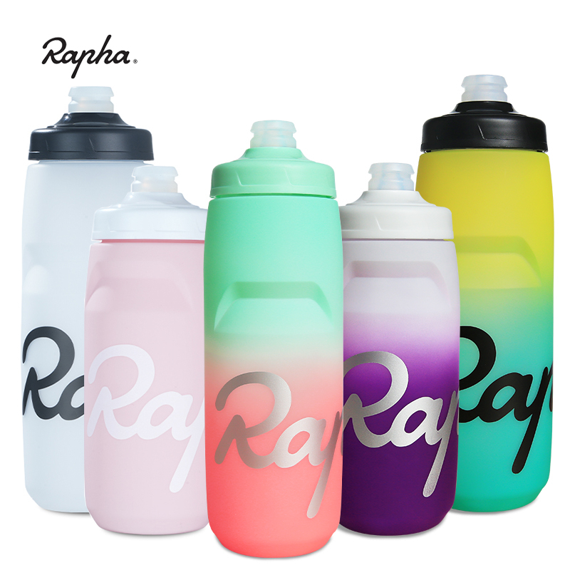Rapha 620/750ml ขวดน้ําจักรยาน Squeezable PP5 เกรดอาหาร BPA-ฟรีล็อคถ้วยที่ถอดออกได้ฝุ่นขี่จักรยานกีฬากาต้มน้ํา