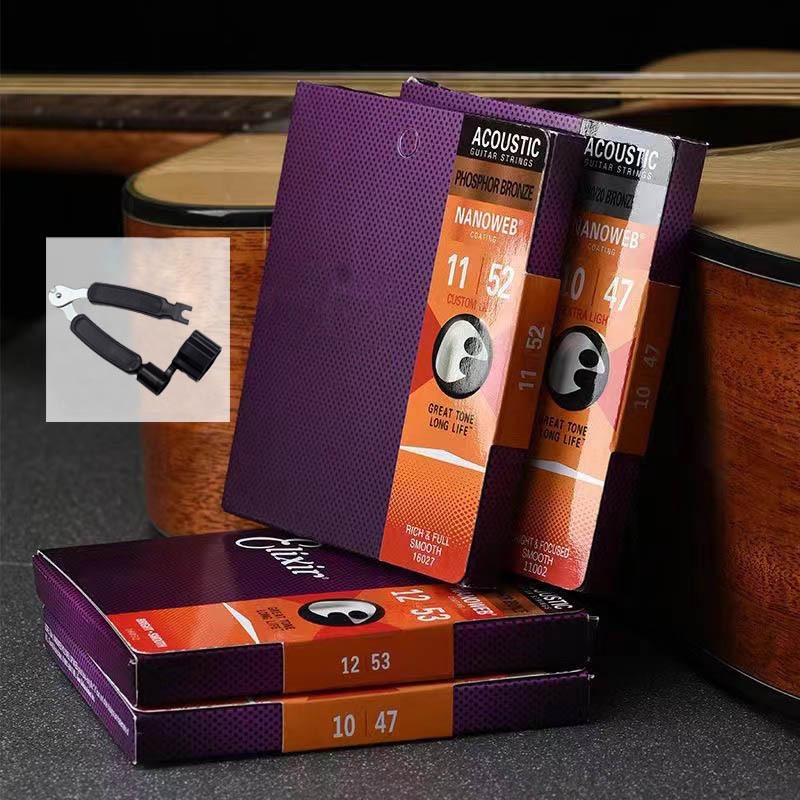 สายกีต้าร์เอกัสติก Senar Nanoweb 010/011 ที่มีผิว Coating จาก Phosphor Bronze 1 เซ็ต เหมาะสำหรับกีต้าร์ทุกชนิด