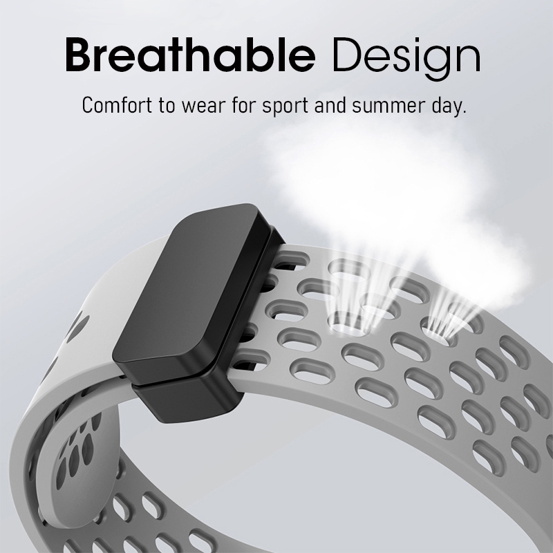 กีฬาสายรัดซิลิโคนระบายอากาศสําหรับหัวเว่ยนาฬิกาพอดี4 มือโปร พอดี3กันน้ําซิลิโคนเหลววงกับแม่เหล็กพับจับมือสําหรับหัวเว่ย พอดี3สายนาฬิกาข้อมือเปลี่ยนวงอุป - รูปที่ 3