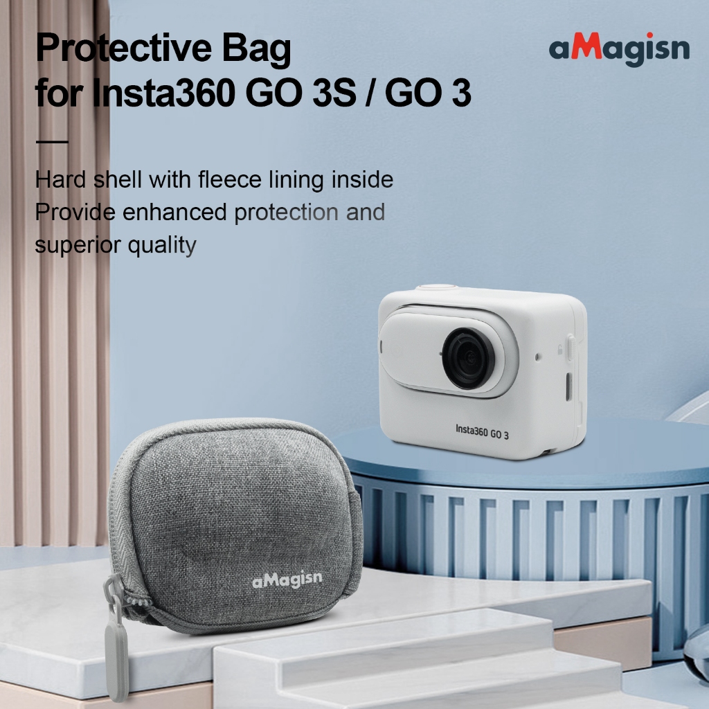 สําหรับ Insta360 GO 3S Body Bag GO3 Mini Storage 360 GO3 อุปกรณ ์ เสริม