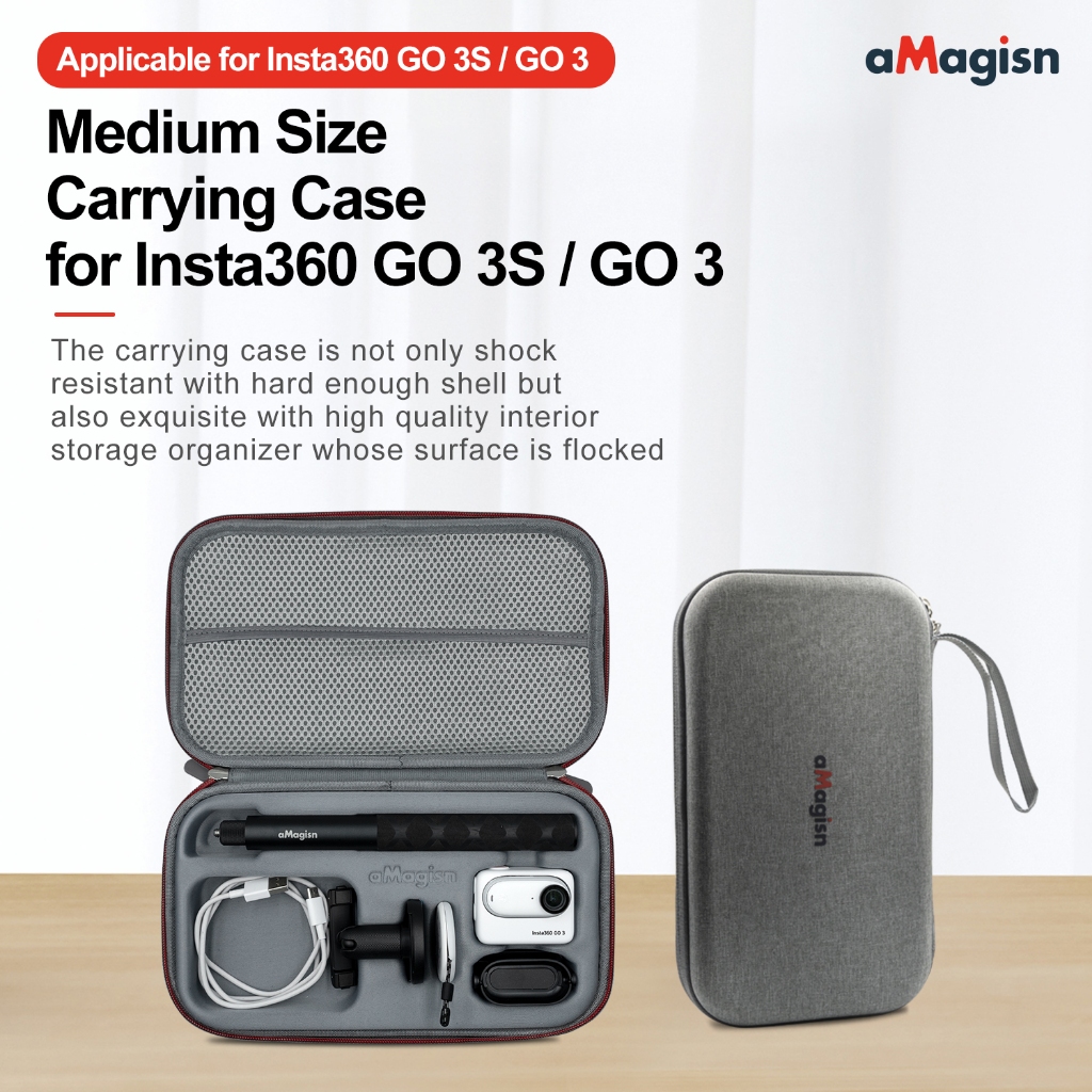 สําหรับ Insta360 GO 3S/GO 3 กระเป๋าเก็บ Shadow Stone ป้องกันกล้องกีฬาอุปกรณ์เสริม