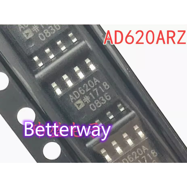 2 ชิ้นเดิม AD620 AD620A AD620AR AD620ARZ SOP-8 ใหม่เดิม