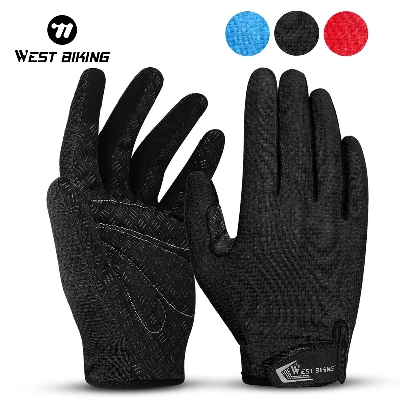 ถุงมือกันแดด WEST BIKING ระบายอากาศ สำหรับขี่จักรยานยนต์