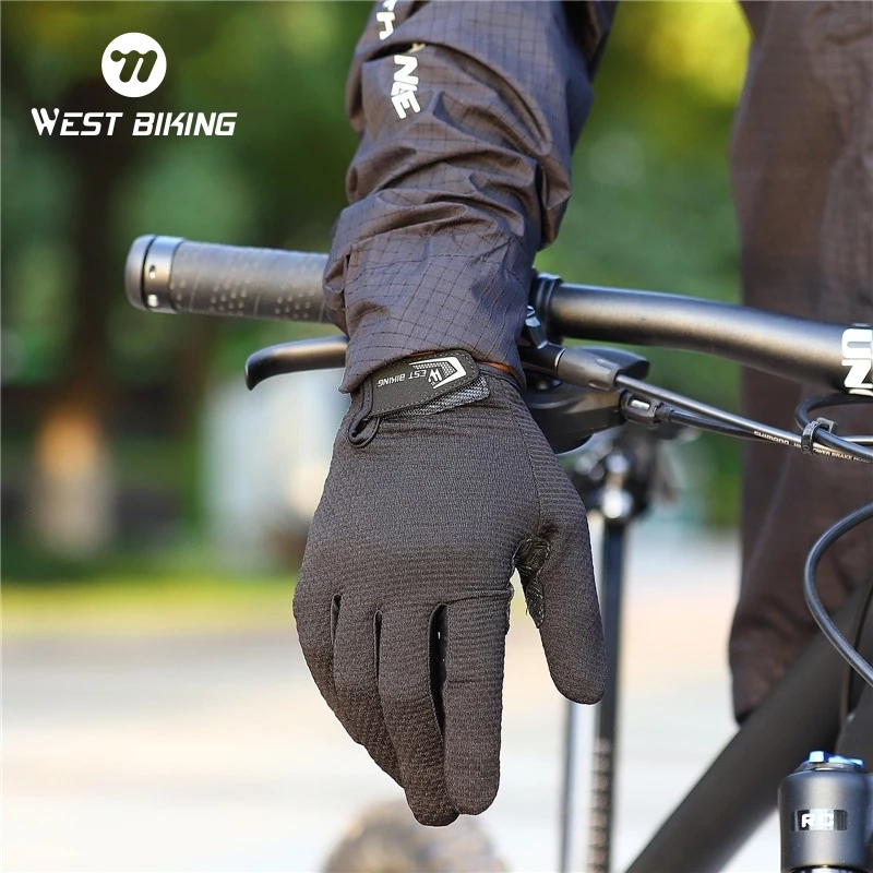 ถุงมือกันแดด WEST BIKING ระบายอากาศ สำหรับขี่จักรยานยนต์ thumbnail 10