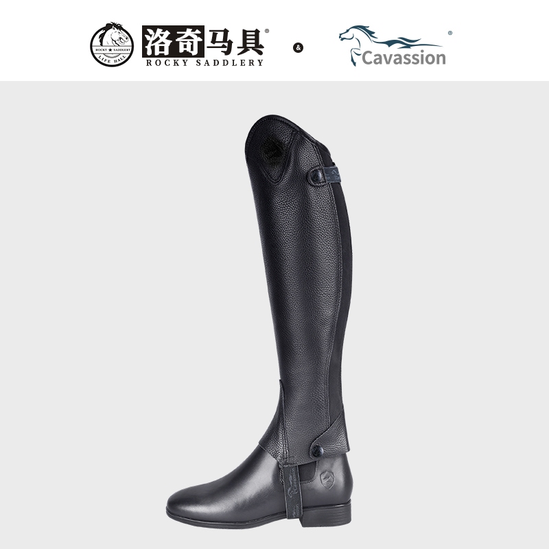 ของแท้หนังขี่ม้ากางเกงขายาวขี่ม้าผู้ชายผู้หญิง Chaps ขี่ม้ากางเกงขายาวอัศวินอุปกรณ์ป้องกัน Luoqi8105014