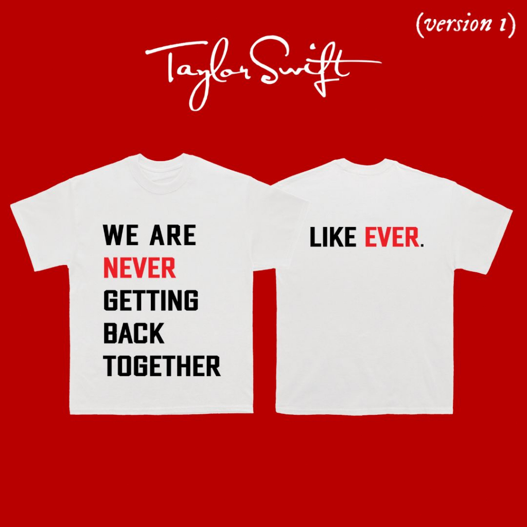 Taylor Swift 2024 เทย์เลอร์ สวิฟต์ the Eras Tour Concert Merch ผ้าฝ้ายผู้ชายผู้หญิงบวกขนาดเกาหลีพอดีหลวมคอแข