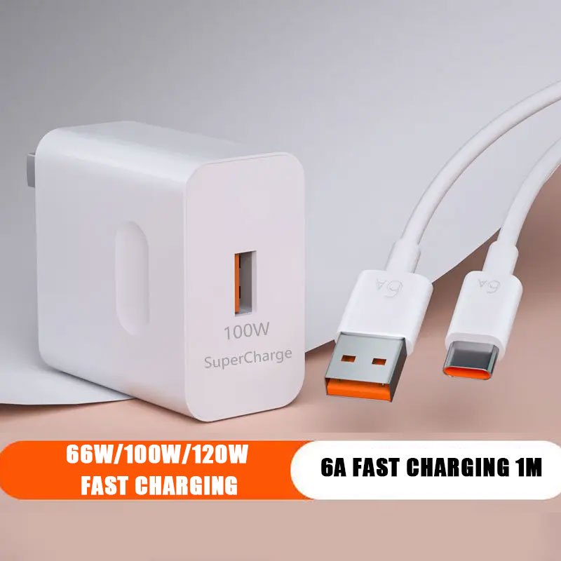 สําหรับ Honor Magic 4 Ultimate/Pro 70 Pro Plus Super Fast Charger 66W 100W 120W Max Wall Adapter 6A 