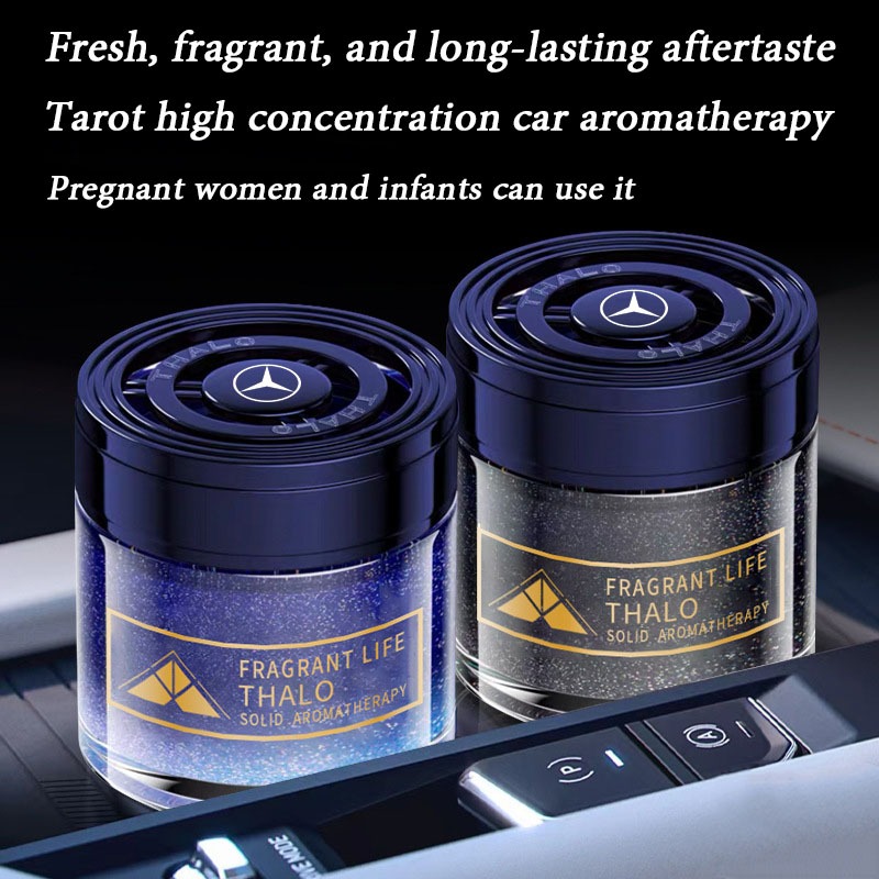 Mercedes Benz Car Solid Fragrance Advanced Sensory Flowing Sand Car Aromatherapy Home Air Freshener ดับกลิ่นและดับกลิ่น A-ระดับ C ระดับ E-ระดับ S-level GLC GLA GLE